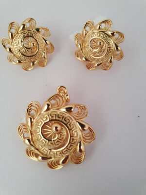 CLASSIC 011 Beautiful Bold Earrings and Pendant