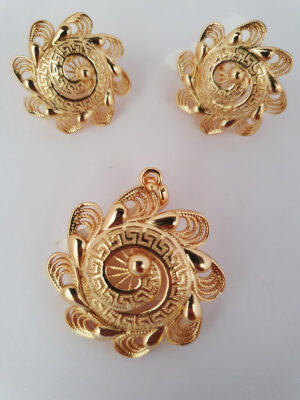 CLASSIC 011 Beautiful Bold Earrings and Pendant