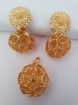 CLASSIC 012 Beautiful Bold Earrings and Pendant